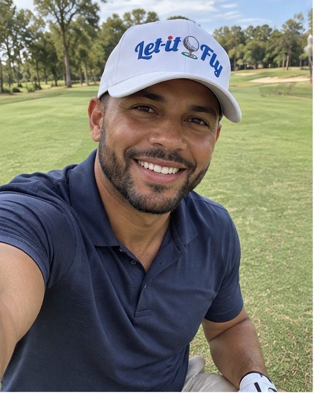 Let It Fly - Blue in a golf lifestyle photo 1