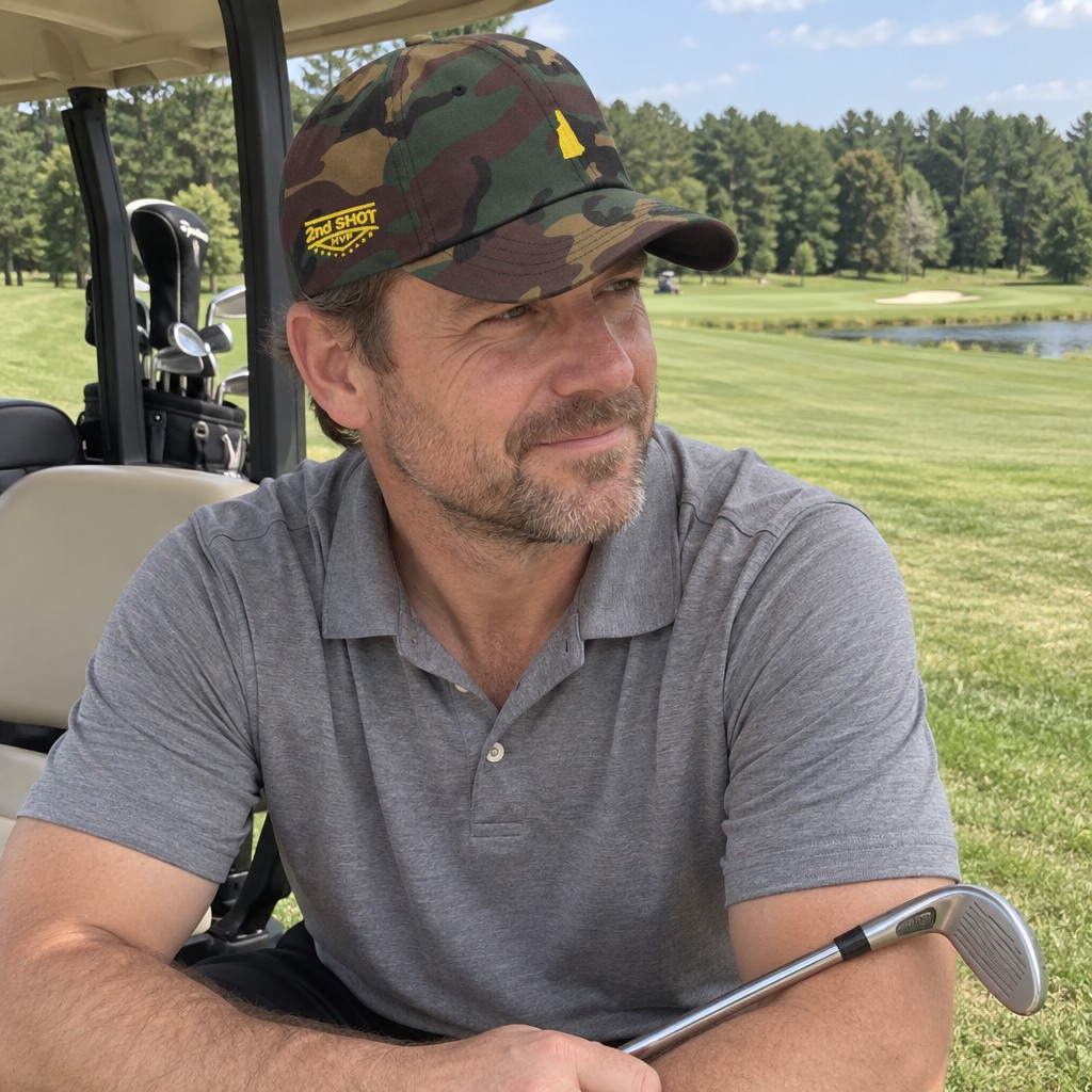 A golfer wearing New Hampshire - MVP [open back] on the course