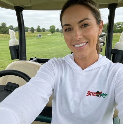 3 Putt Ninja | Hooded Long Sleeve Tee Sweater in a golf lifestyle photo 2