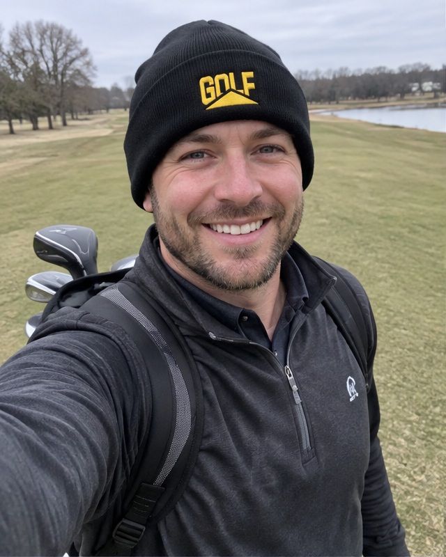 Golf Pyramid - Fun Beanie in a golf lifestyle photo 1