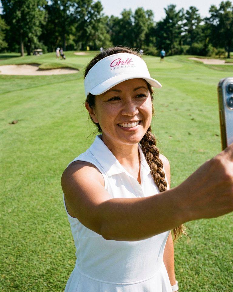 Golf Toxica - Visor in a golf lifestyle photo 1