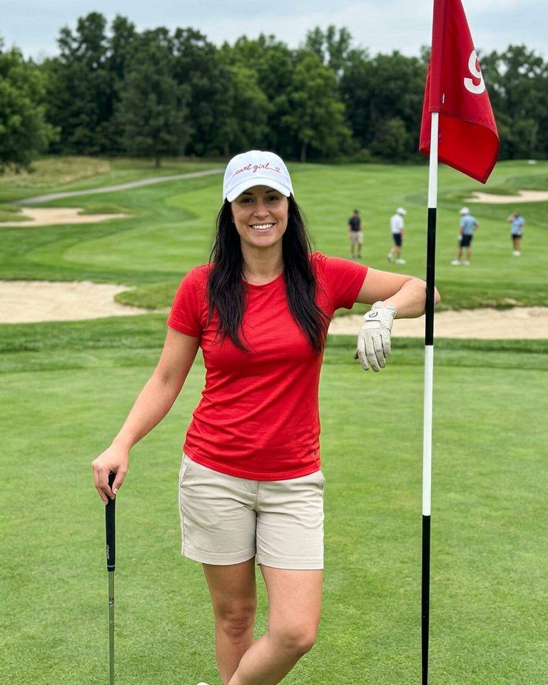 Cart Girl Cursive Logo - Hat in a golf lifestyle photo 3