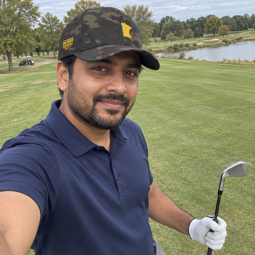 A golfer wearing Minnesota - MVP on the course