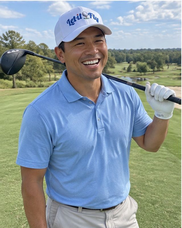 Let It Fly - Blue in a golf lifestyle photo 4