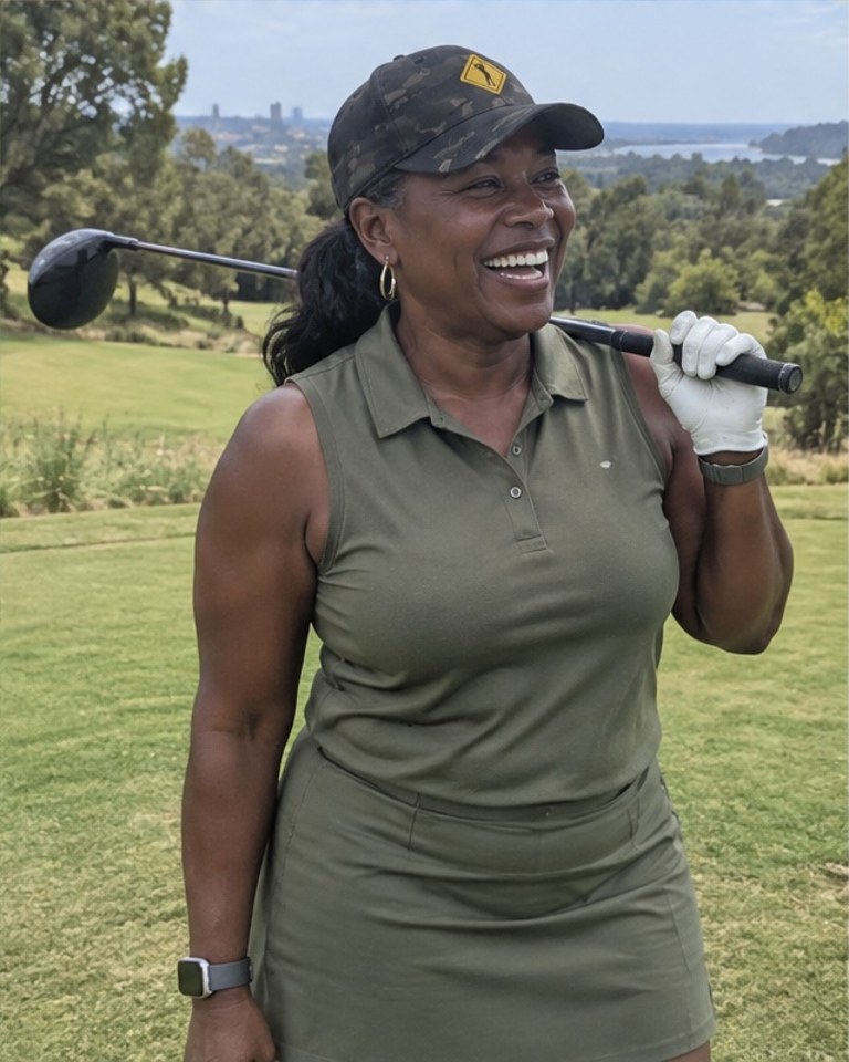 Golf Yield Sign - Multi in a golf lifestyle photo 5