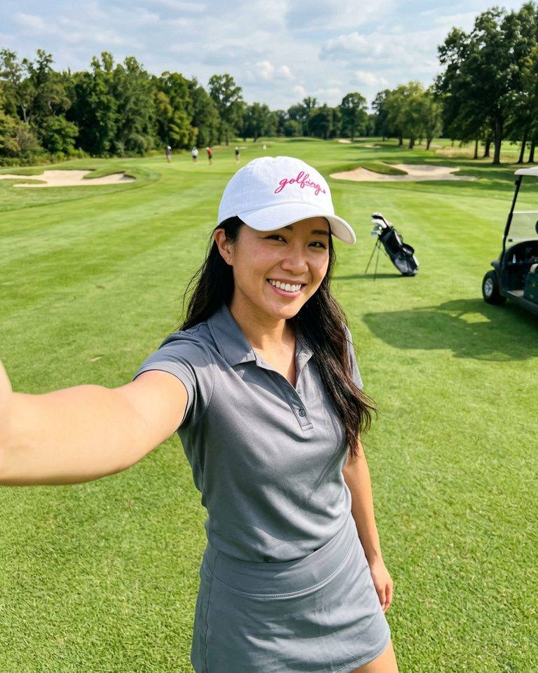 Golfing Logo - Hat in a golf lifestyle photo 5