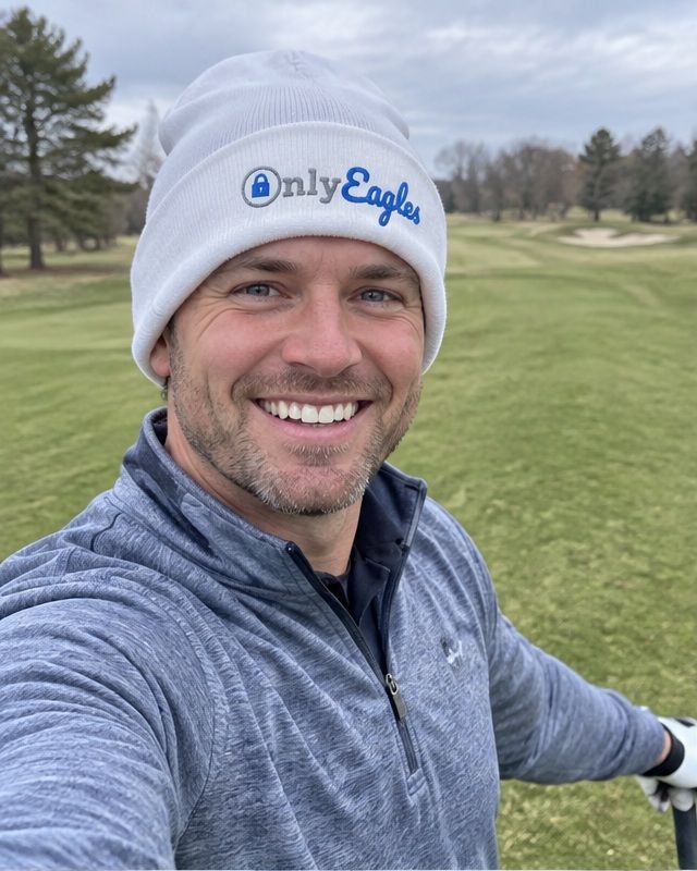 Only Eagles - Fun Beanie in a golf lifestyle photo 1