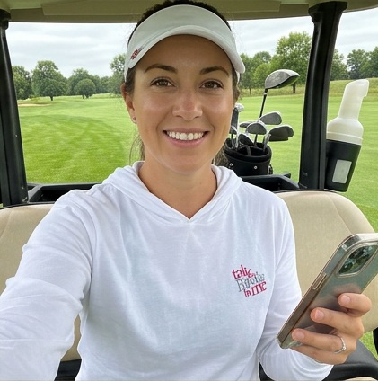 Talk Birdie to Me | Hooded Long Sleeve Tee Sweater in a golf lifestyle photo 2