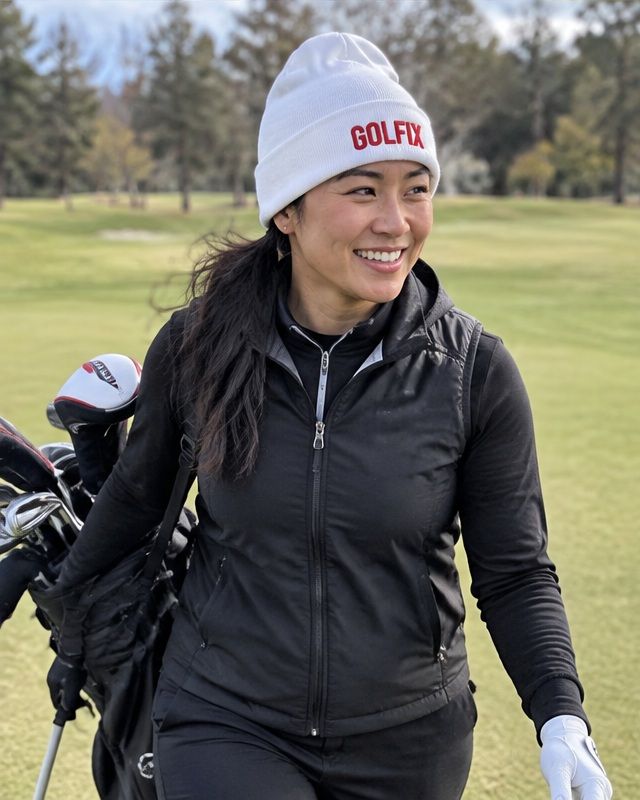Golfix - Fun Beanie in a golf lifestyle photo 4