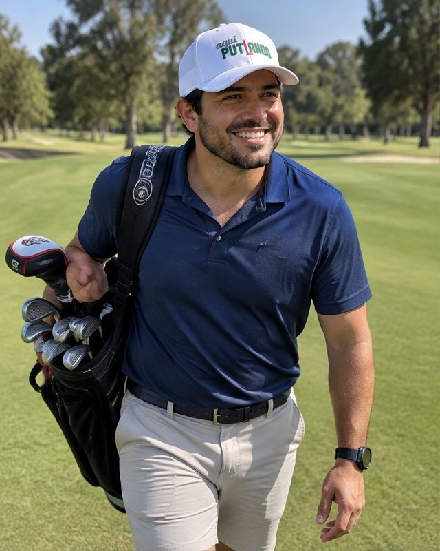 Aqui Putiando in a golf lifestyle photo 1