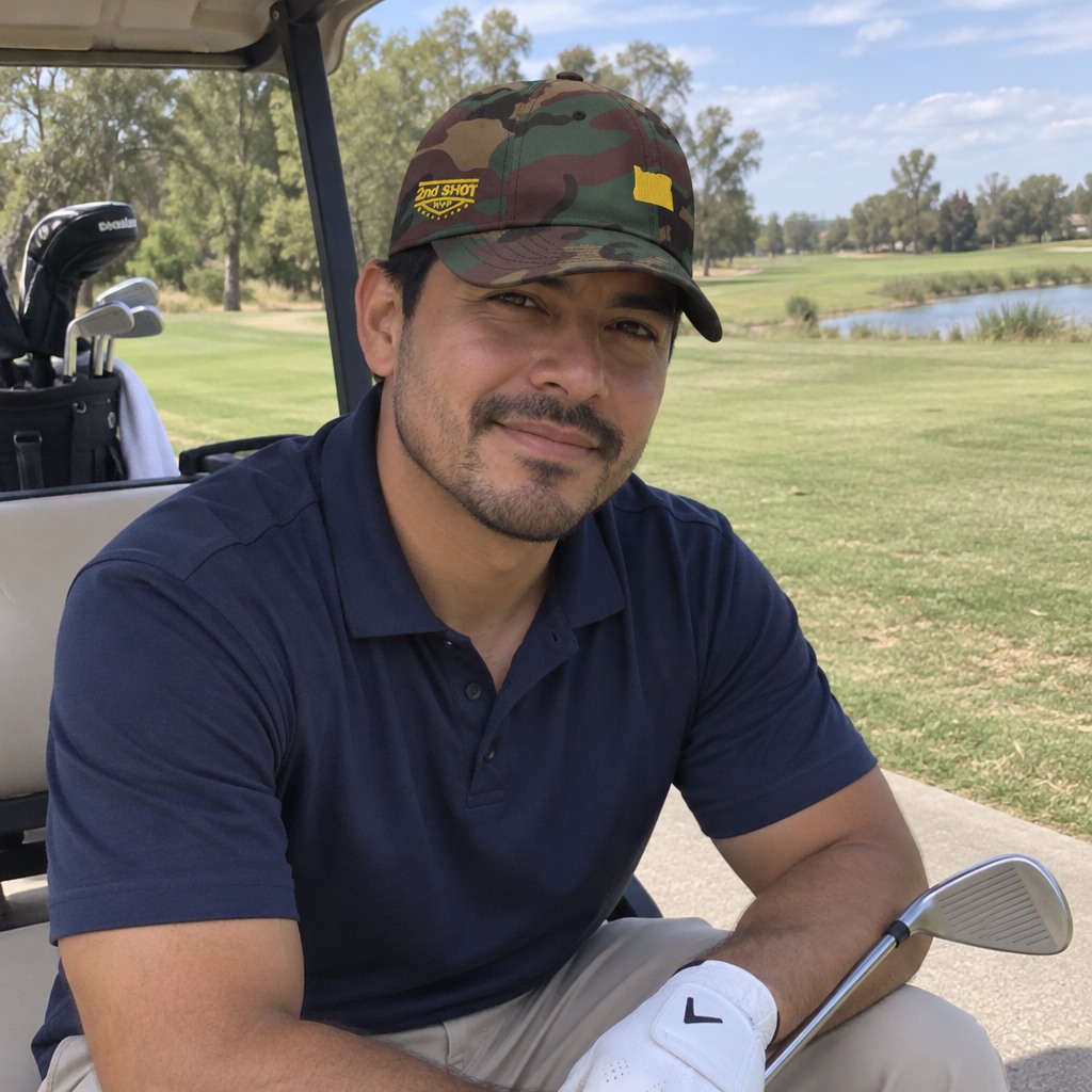 A golfer wearing Oregon - MVP [open back] on the course