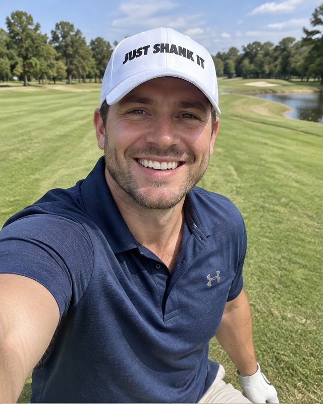 Just Shank It - Black in a golf lifestyle photo 1