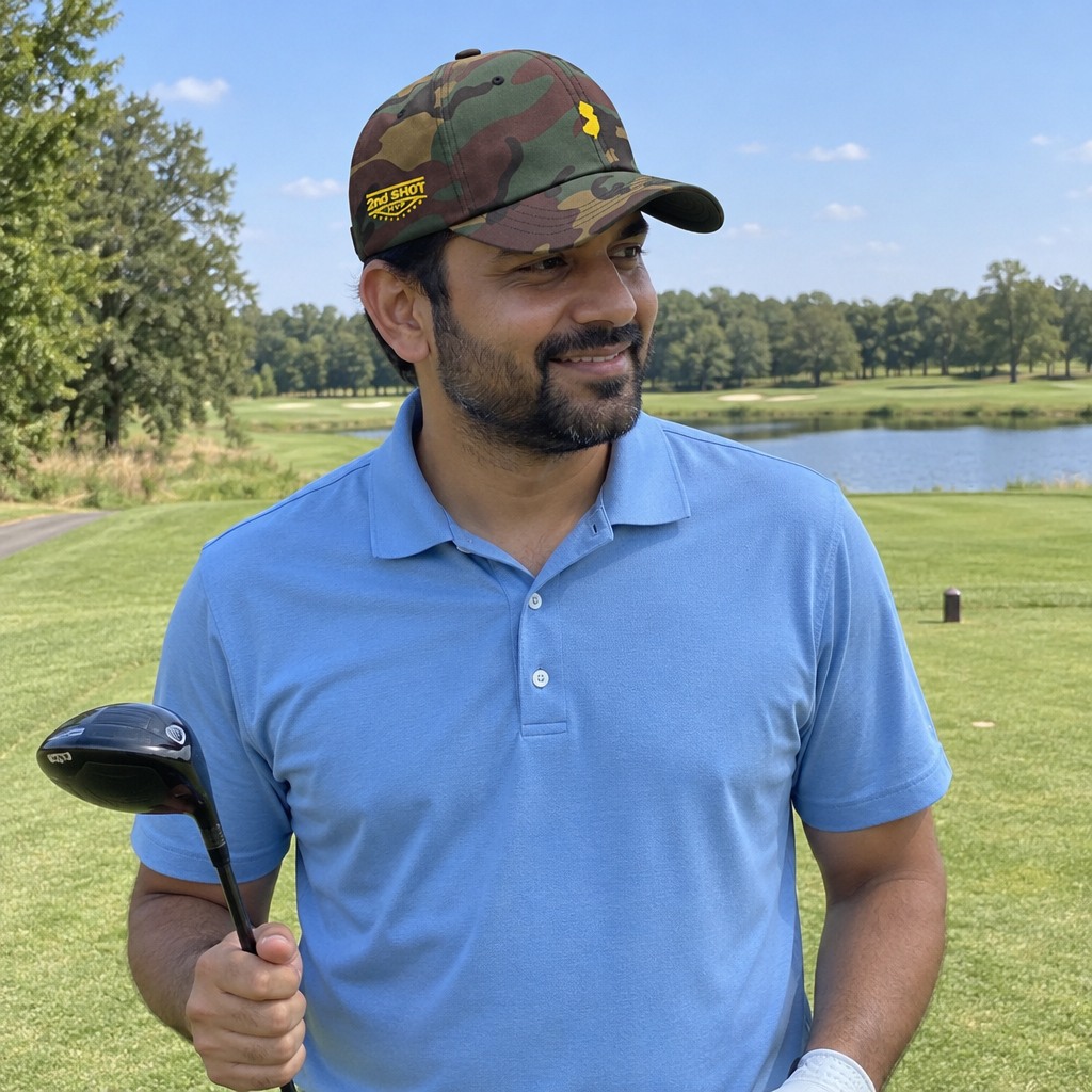A golfer wearing New Jersey - MVP [open back] on the course