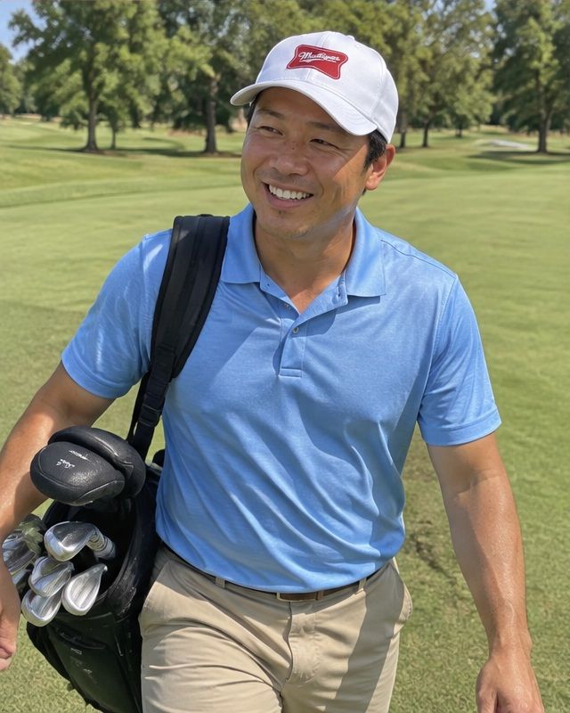 Mulligan in a golf lifestyle photo 4
