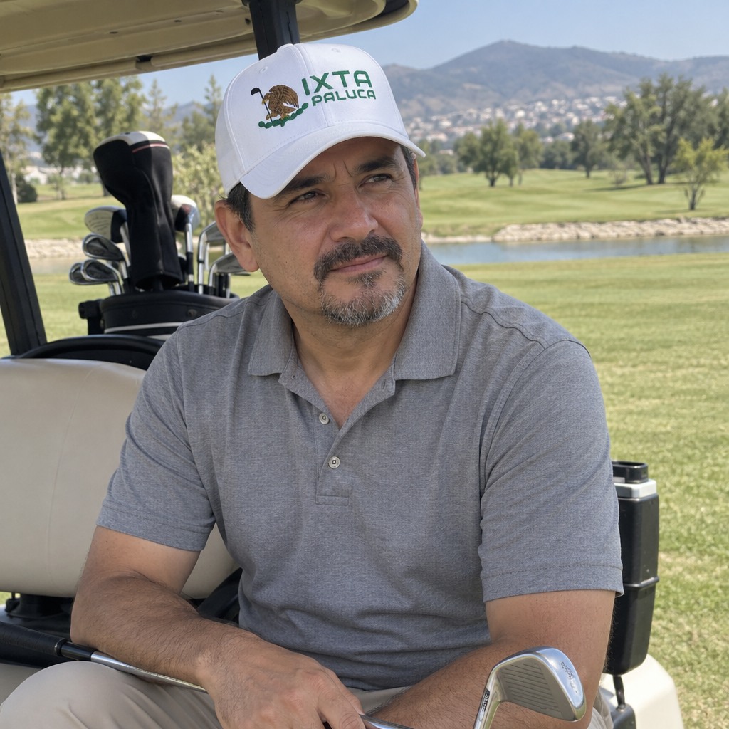 A golfer wearing Ixtapaluca Modern on the course