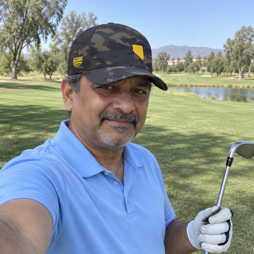 A golfer wearing Nevada - MVP on the course