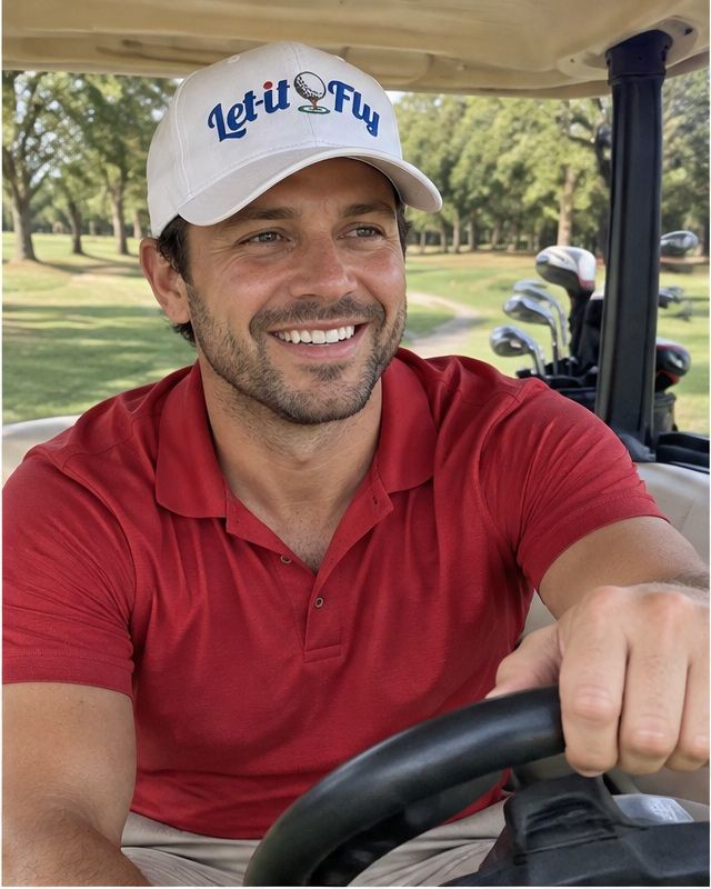 Let It Fly - Blue in a golf lifestyle photo 2