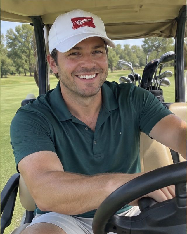 Mulligan in a golf lifestyle photo 5