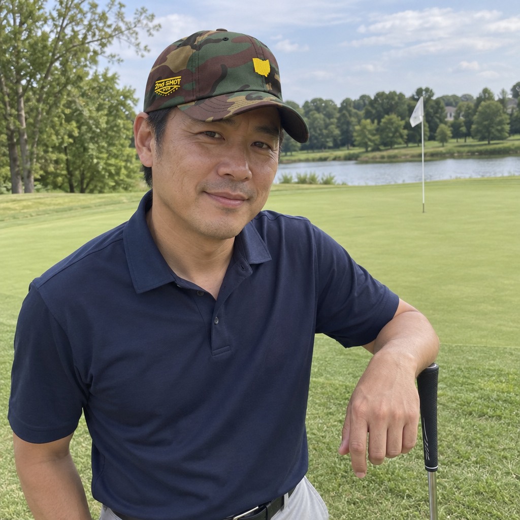A golfer wearing Ohio - MVP [open back] on the course