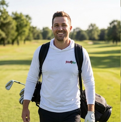 3 Putt Ninja | Hooded Long Sleeve Tee Sweater in a golf lifestyle photo 1