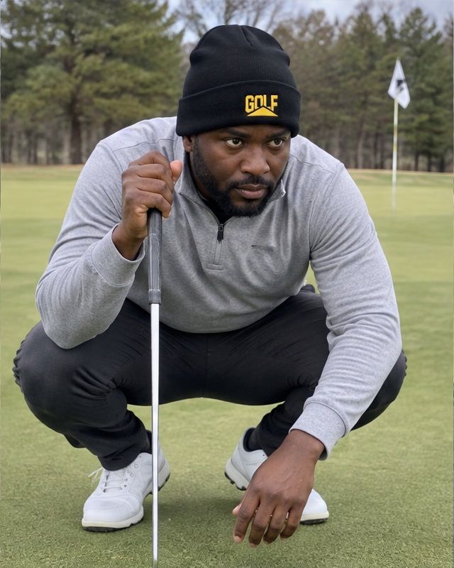 Golf Pyramid - Fun Beanie in a golf lifestyle photo 5