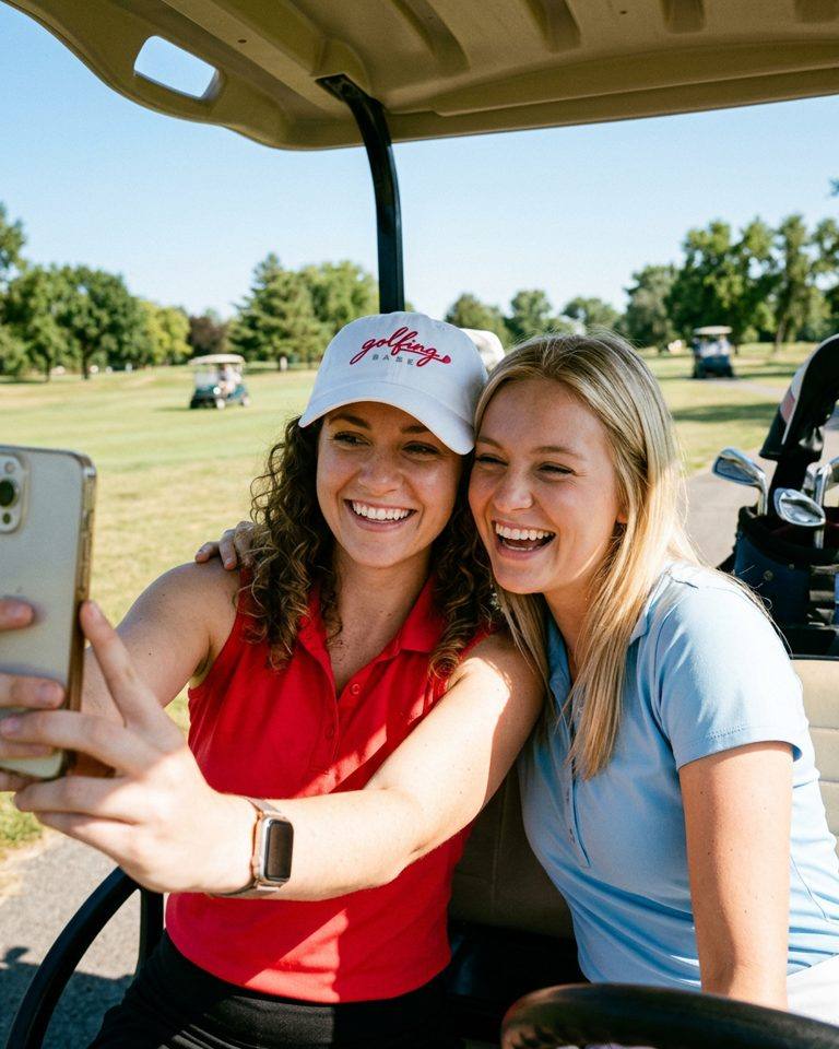 Golfing Babe - Hat in a golf lifestyle photo 3