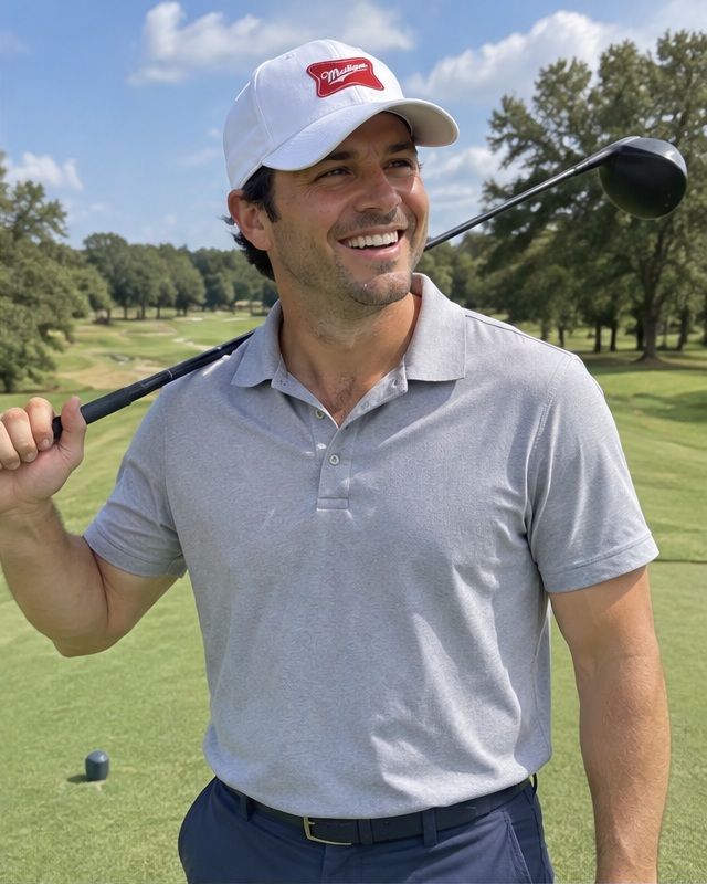 Mulligan in a golf lifestyle photo 3