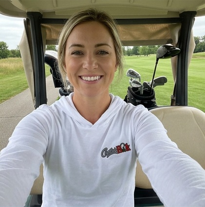 Captain Hook | Hooded Long Sleeve Tee Sweater in a golf lifestyle photo 2