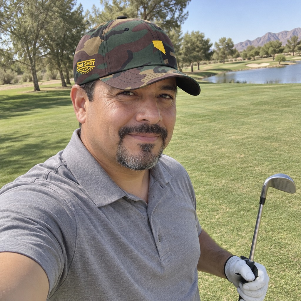 A golfer wearing Nevada - MVP [open back] on the course