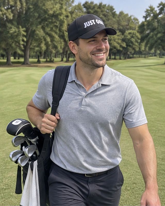 Just Golf - White in a golf lifestyle photo 3