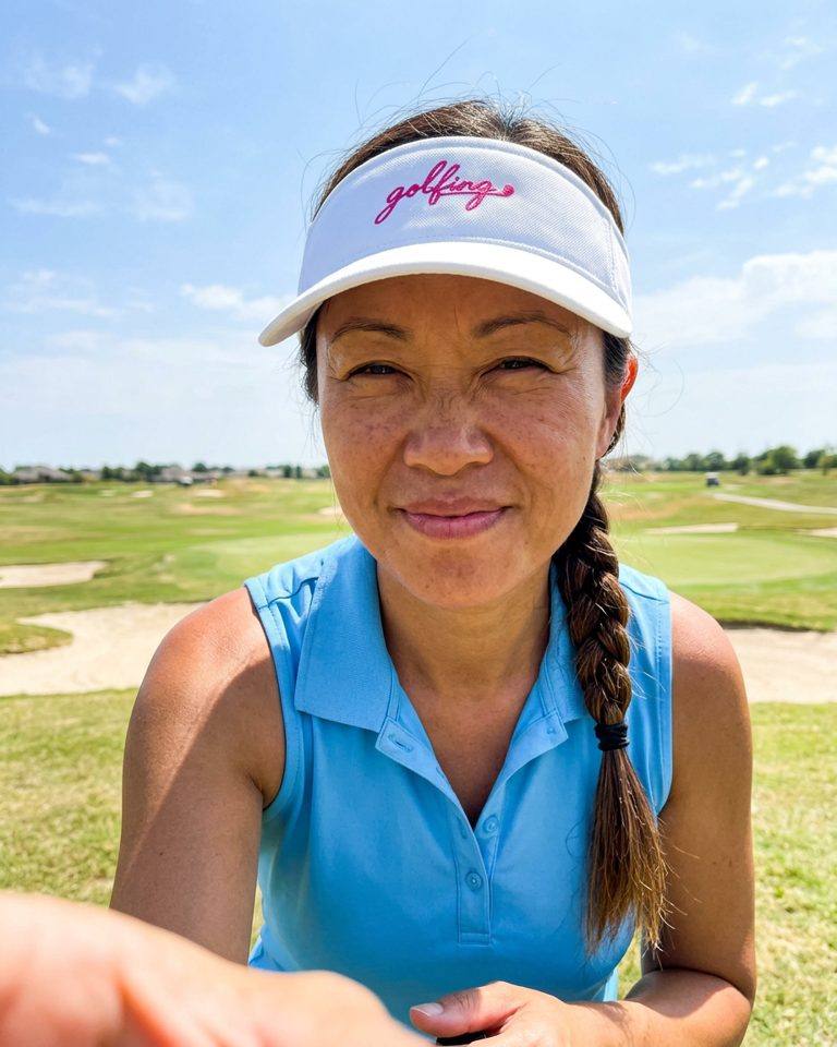 Golfing Logo - Visor in a golf lifestyle photo 4