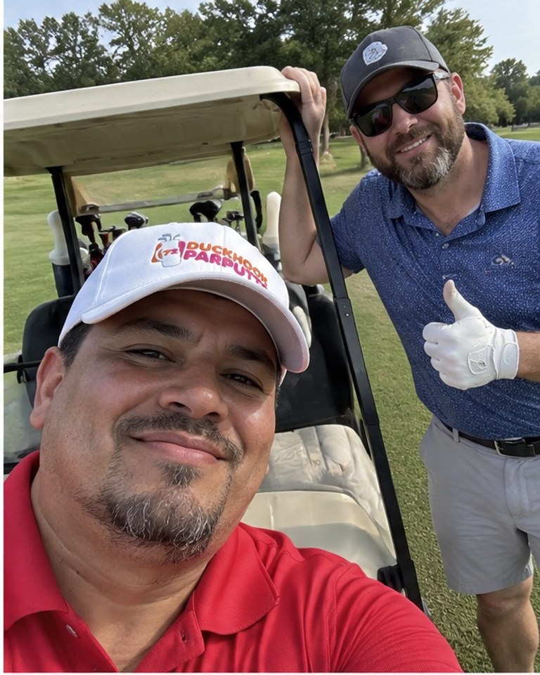 Duckhook Parputts in a golf lifestyle photo 3