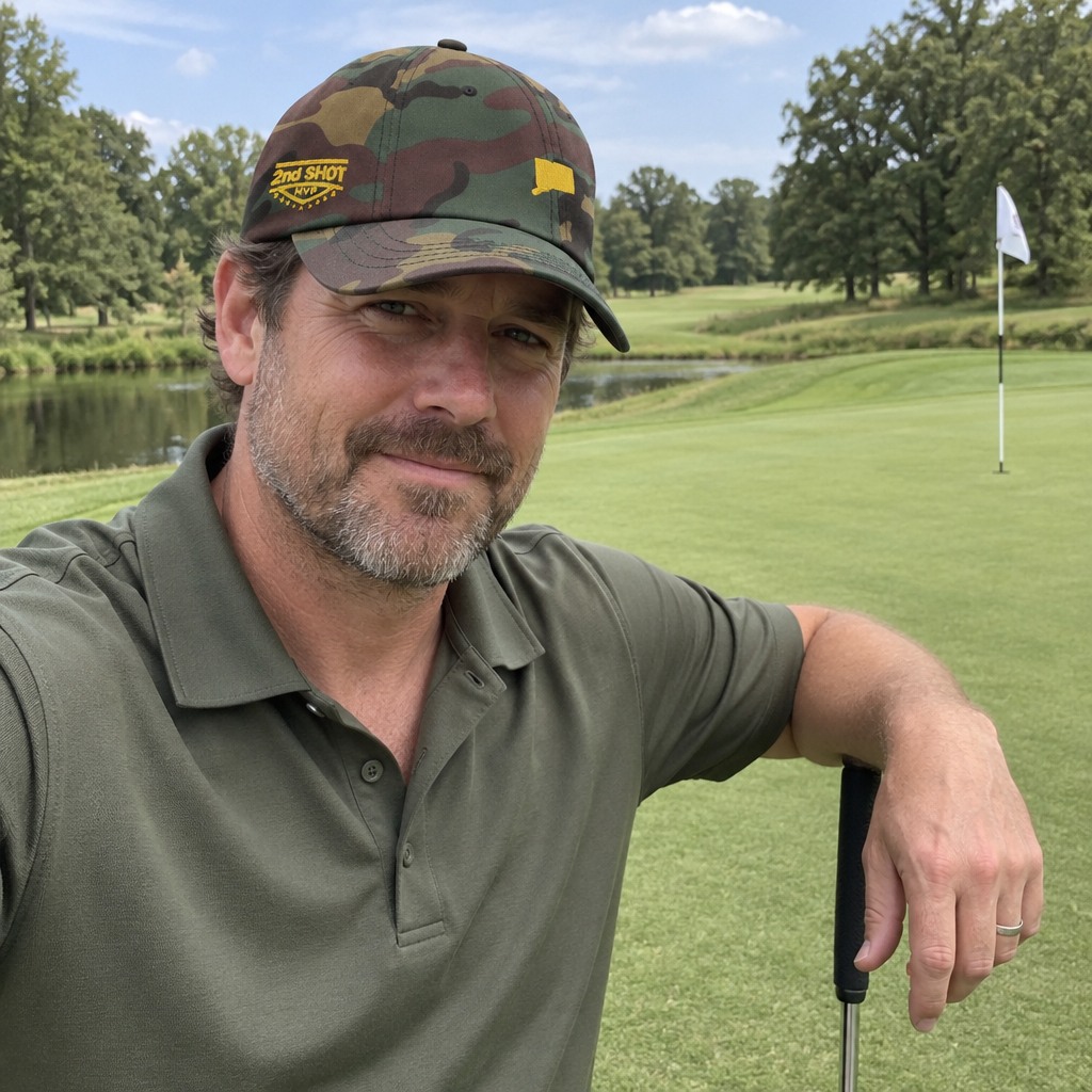 A golfer wearing Connecticut - MVP [open back] on the course