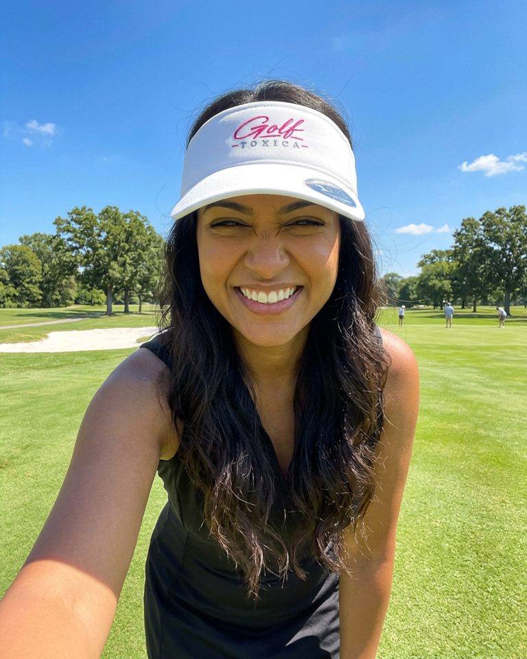Golf Toxica - Visor in a golf lifestyle photo 5