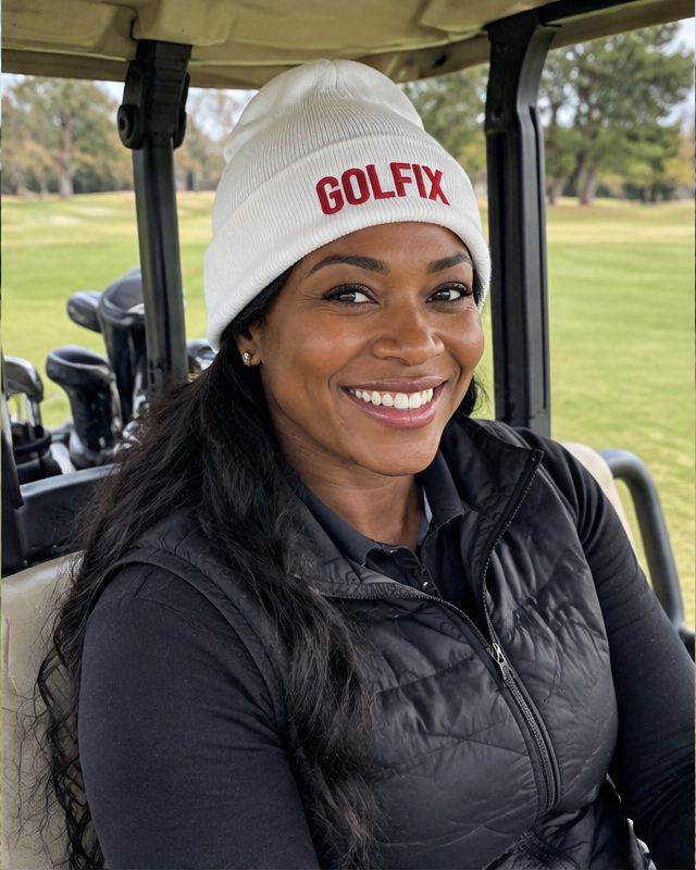 Golfix - Fun Beanie in a golf lifestyle photo 2