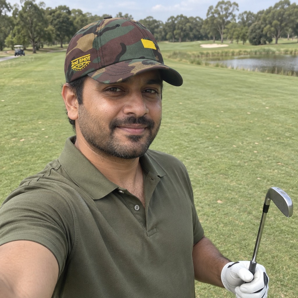 A golfer wearing Pennsylvania - MVP [open back] on the course