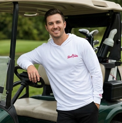 Fairway Ladies | Hooded Long Sleeve Tee Sweater in a golf lifestyle photo 5