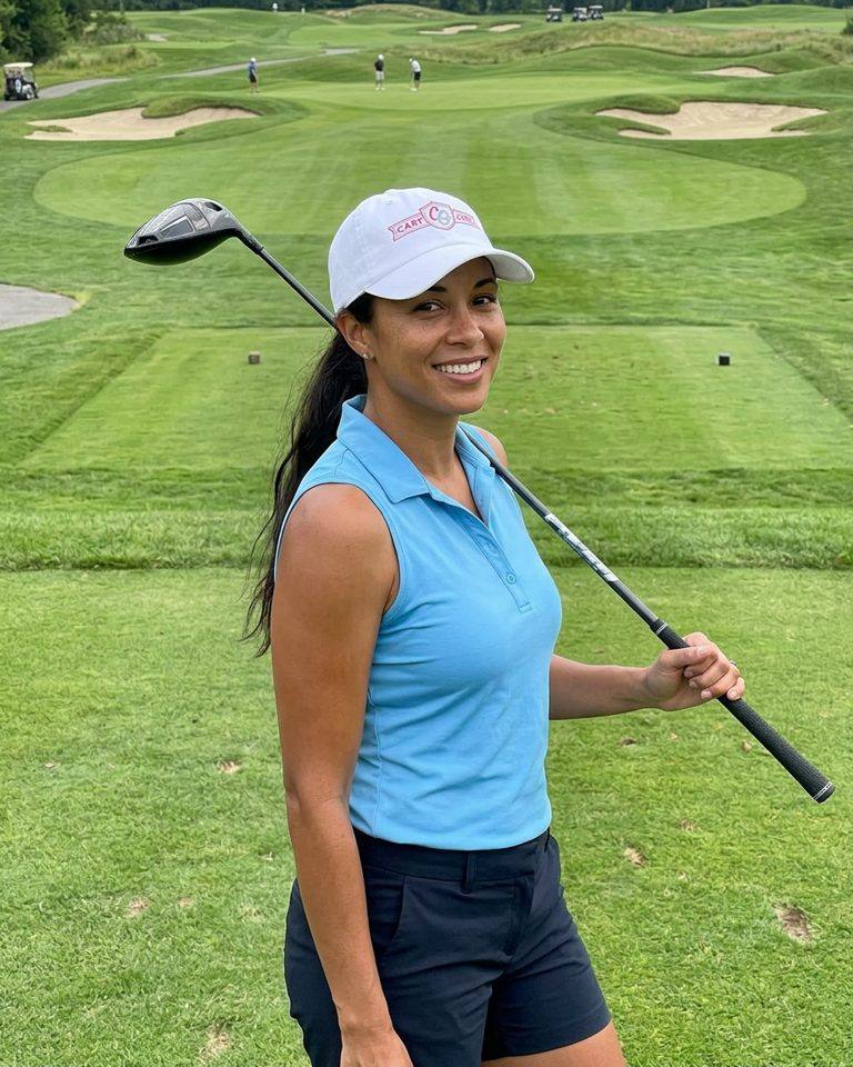 Cart Girl Badge Logo - Hat in a golf lifestyle photo 4