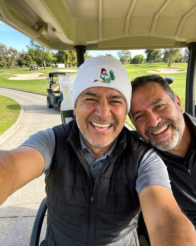 Rooster Flag - Fun Beanie in a golf lifestyle photo 1