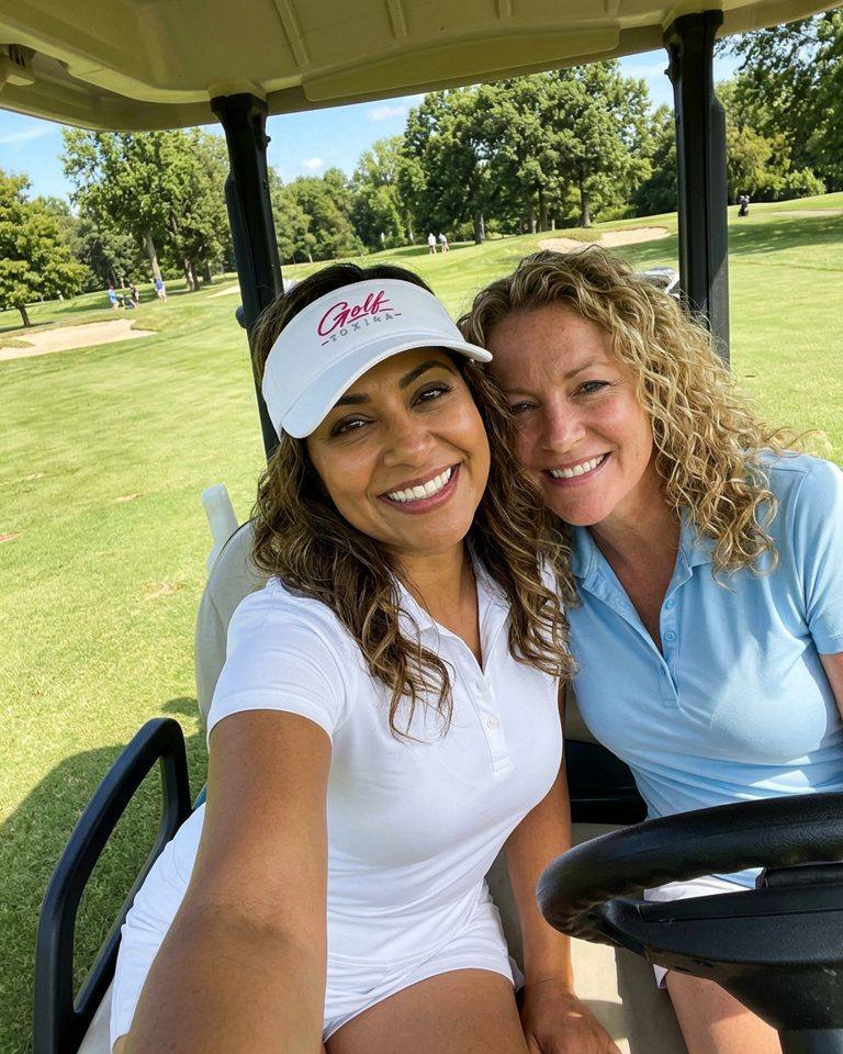 Golf Toxica - Visor in a golf lifestyle photo 2