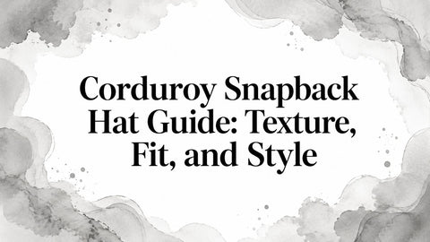 Corduroy Snapback Hat Guide: Texture, Fit, and Style