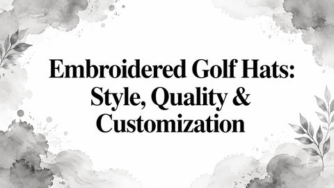Embroidered Golf Hats: Style, Quality & Customization