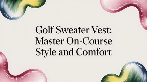 Golf sweater vest: Master on-course style and comfort