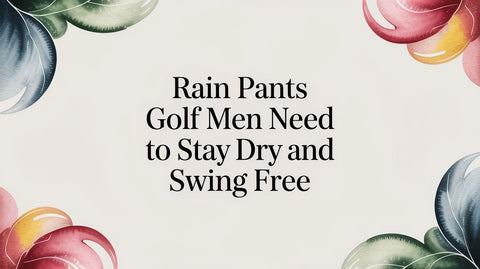 Rain Pants Golf Men Need to Stay Dry and Swing Free
