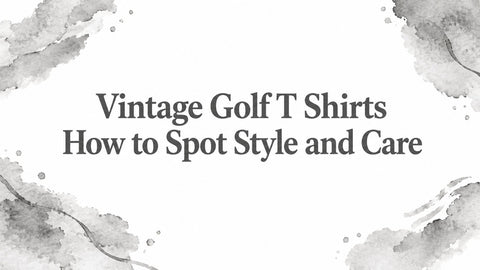 Vintage Golf T Shirts How to Spot Style and Care
