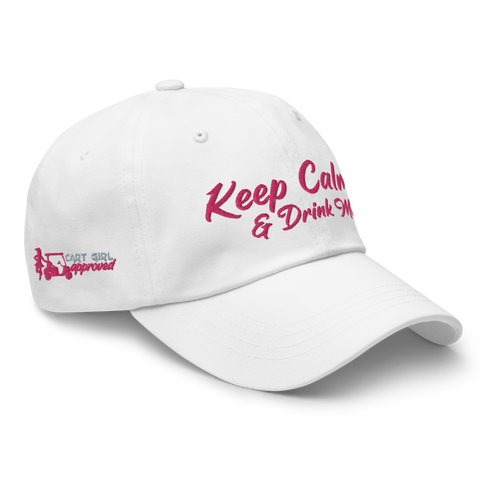 Keep Calm & Drink More - Cart Girl - White