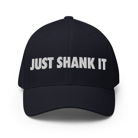 Just Shank It - White - Fun MVPFun Hat [FlexFit]- White - Fun MVP