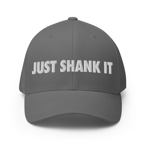 Just Shank It - White - Fun MVPFun Hat [FlexFit]- White - Fun MVP