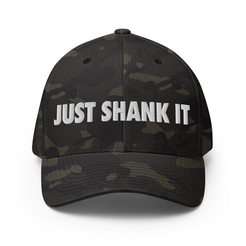 Just Shank It - White - Fun MVPFun Hat [FlexFit]- White - Fun MVP