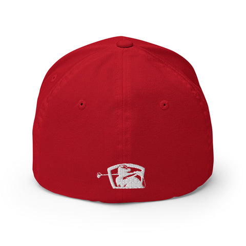 Just Shank It - White - Fun MVPFun Hat [FlexFit]- White - Fun MVP